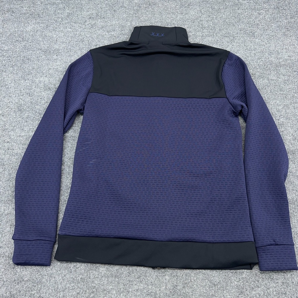 Bauer Hockey Jacket Mens S Navy Blue Textured Full Zip Performance NEW - Picture 9 of 11